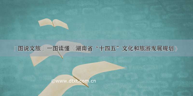 「图说文旅」一图读懂《湖南省“十四五”文化和旅游发展规划》