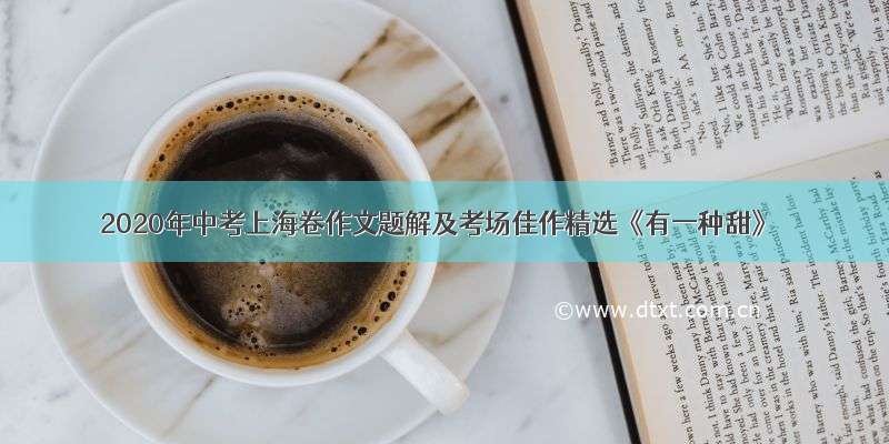 2020年中考上海卷作文题解及考场佳作精选《有一种甜》