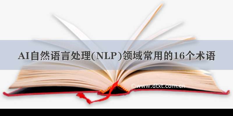 AI自然语言处理(NLP)领域常用的16个术语