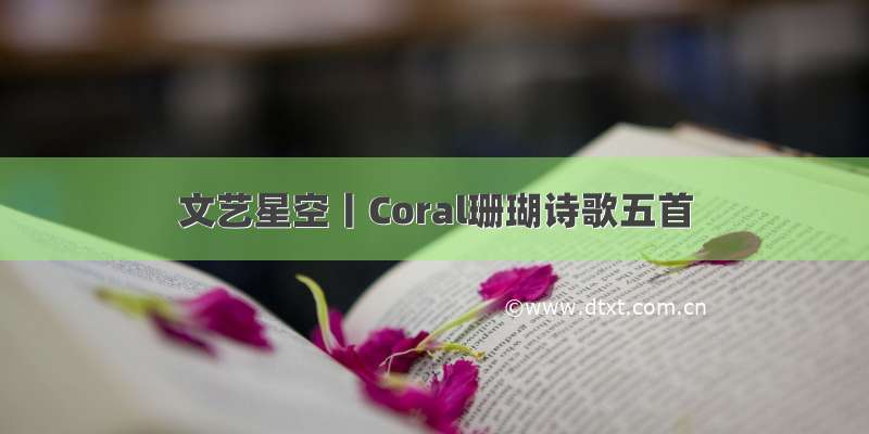 文艺星空丨Coral珊瑚诗歌五首