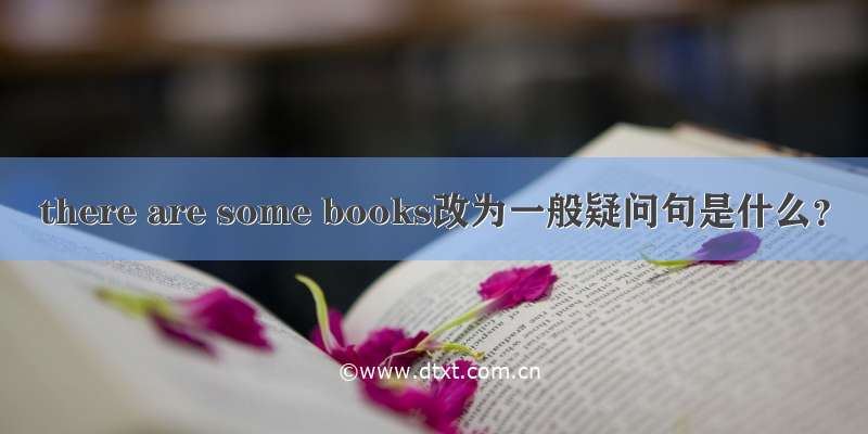 there are some books改为一般疑问句是什么？