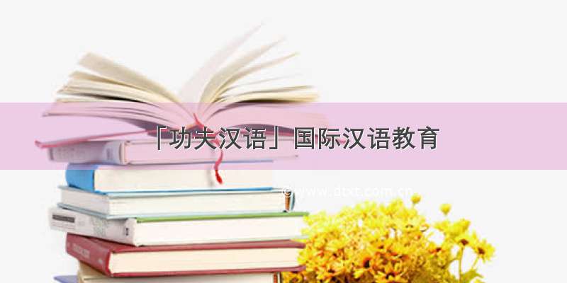 「功夫汉语」国际汉语教育