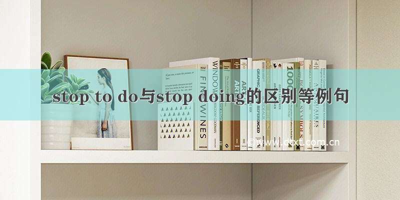 stop to do与stop doing的区别等例句