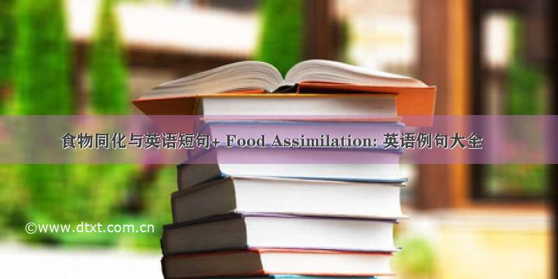 食物同化与英语短句+ Food Assimilation: 英语例句大全