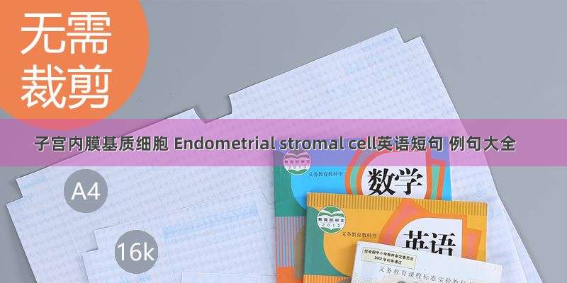 子宫内膜基质细胞 Endometrial stromal cell英语短句 例句大全