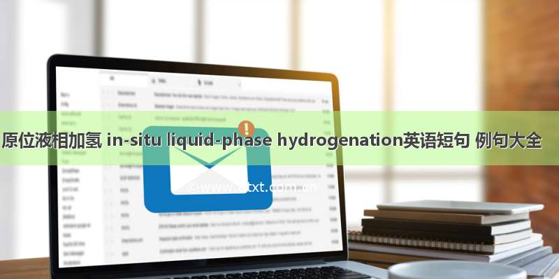 原位液相加氢 in-situ liquid-phase hydrogenation英语短句 例句大全